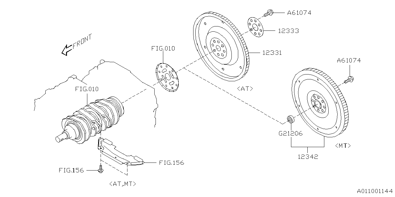 Subaru 12342AA180 FLYWHEEL AY-FLEX 12342AA180 Subaru FLYWHEEL AY-FLEX