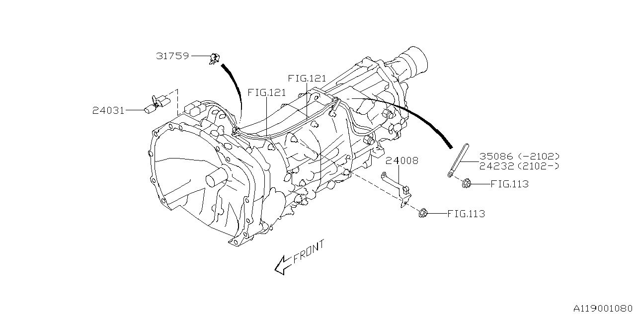 Subaru 24232AA012 CLIP-NO3 24232AA012 Subaru CLIP-NO3
