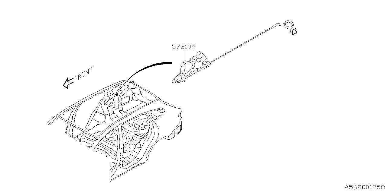 57310VC030 Subaru LOCK ASSY FUEL