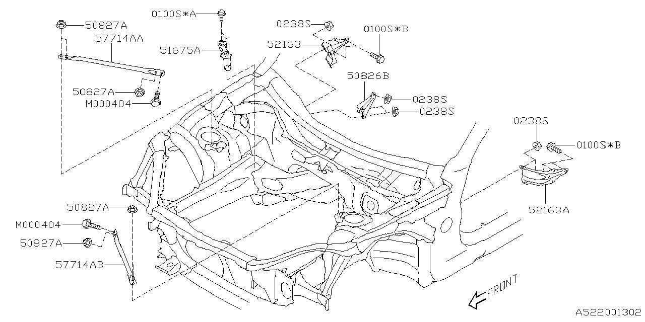 50827CC000 Subaru SPACER SKT NUT BD M8