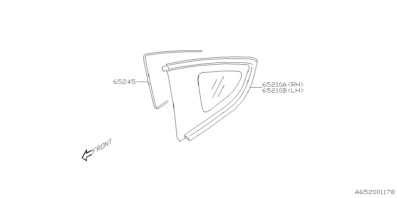 Subaru 65245CC000 DAM RUBBER 65245CC000 Subaru DAM RUBBER