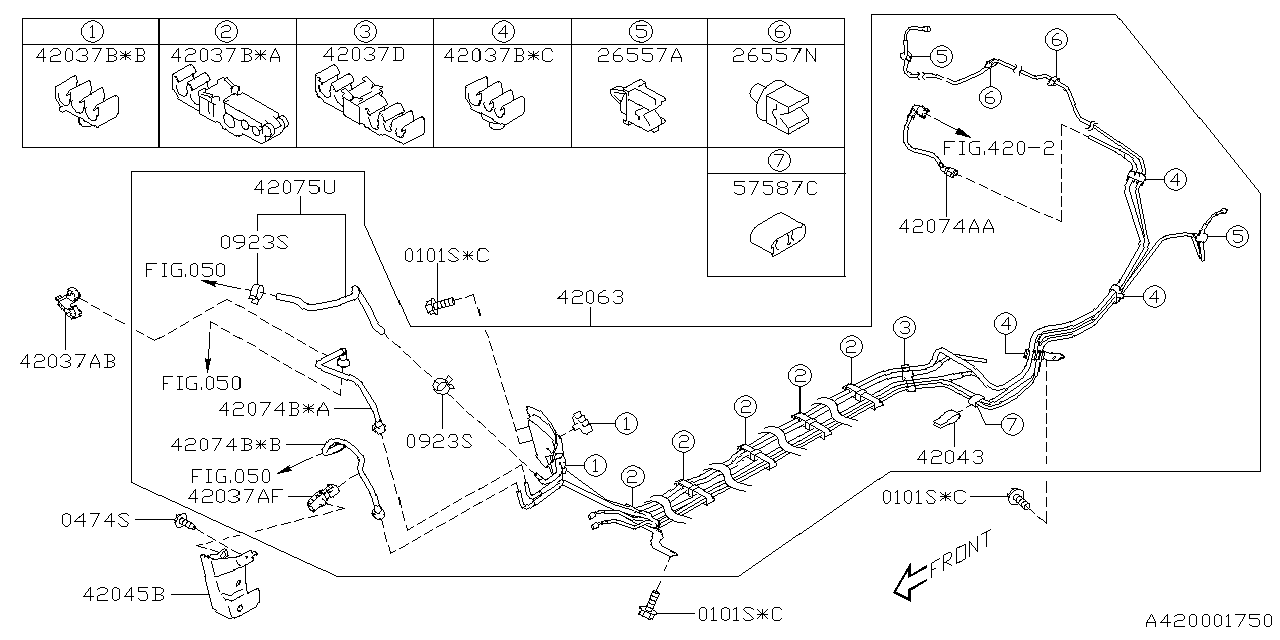 42037CC070 Subaru CLAMP D