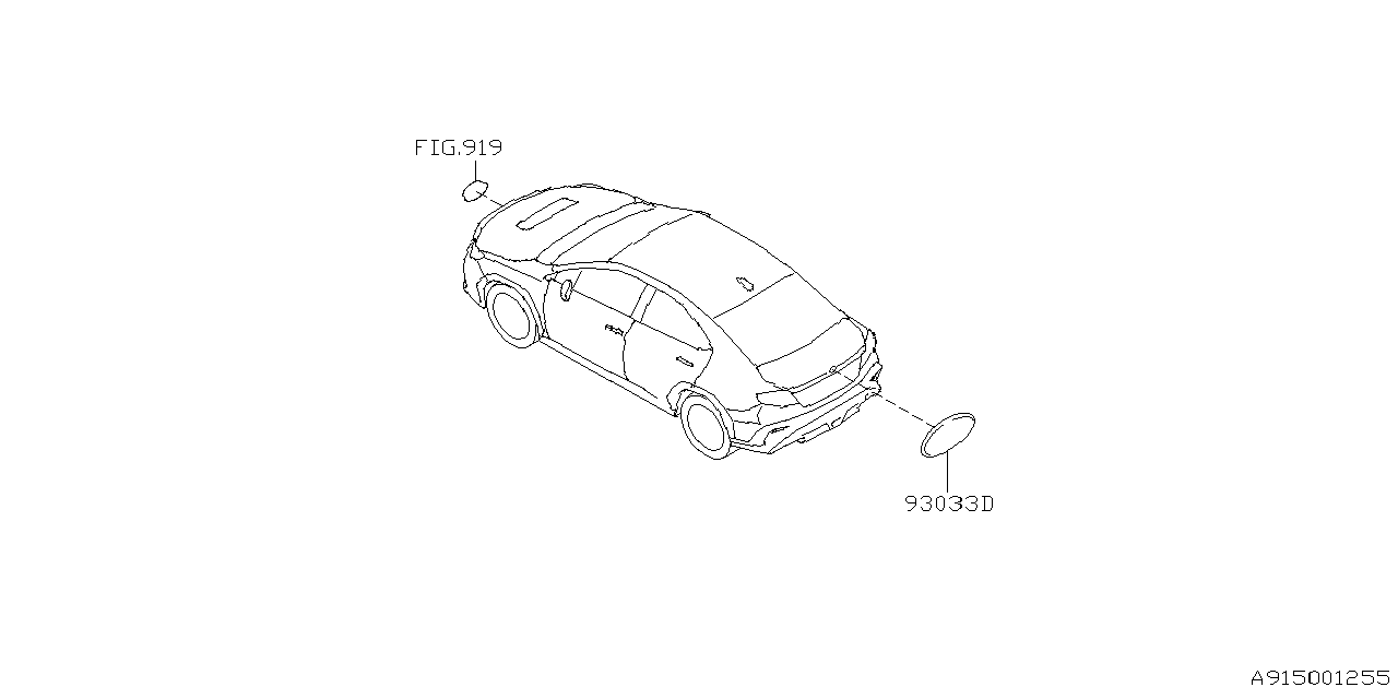 Subaru 91174SA210 ORNAMENT ASSY F SIX 91174SA210 Subaru ORNAMENT ASSY F SIX