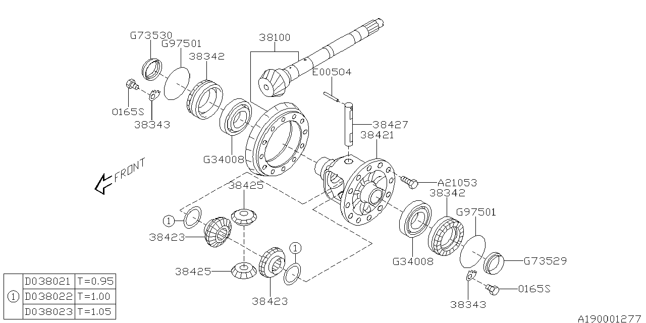 Subaru 38421AA180 CASE-DIFF 38421AA180 Subaru CASE-DIFF