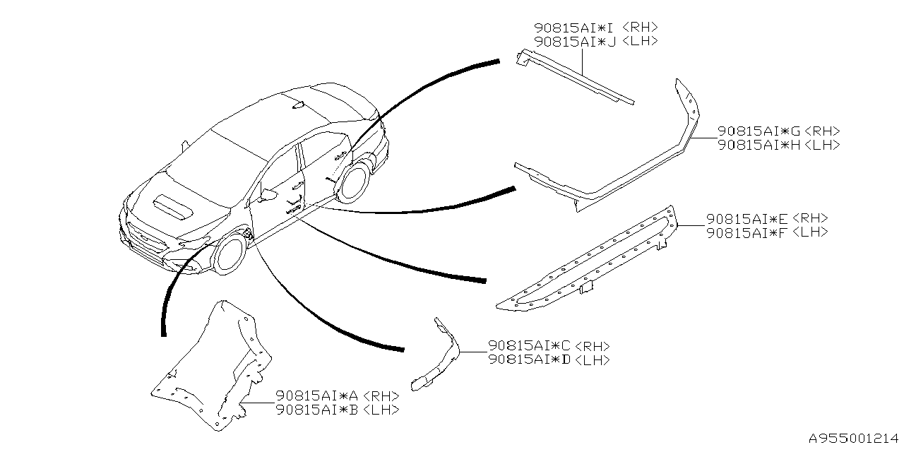 90815VC100 Subaru INSULATOR PLR C OLH