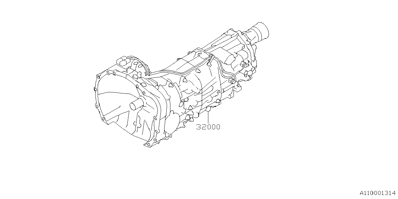 32000AK580 Subaru TRANS AY/TY751V6BCB