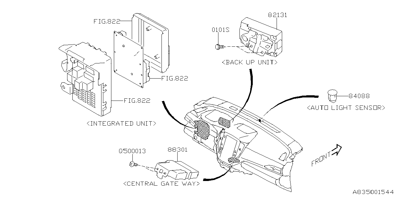 88301VC010 Subaru C GATEWAY ASSY
