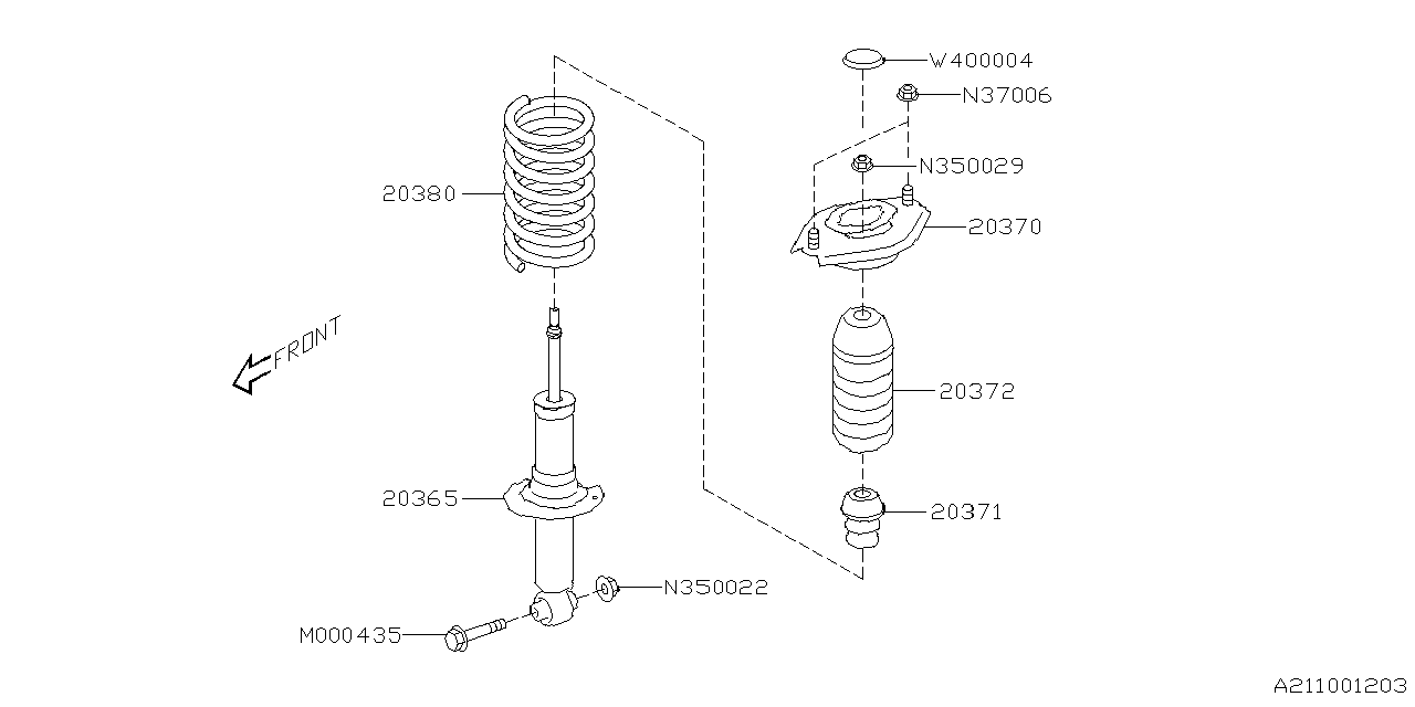 20380VC220 Subaru COIL SPRING R