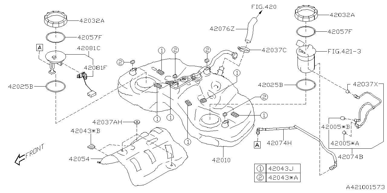 Subaru 42081CC010 LEVEL SENSOR 42081CC010 Subaru LEVEL SENSOR