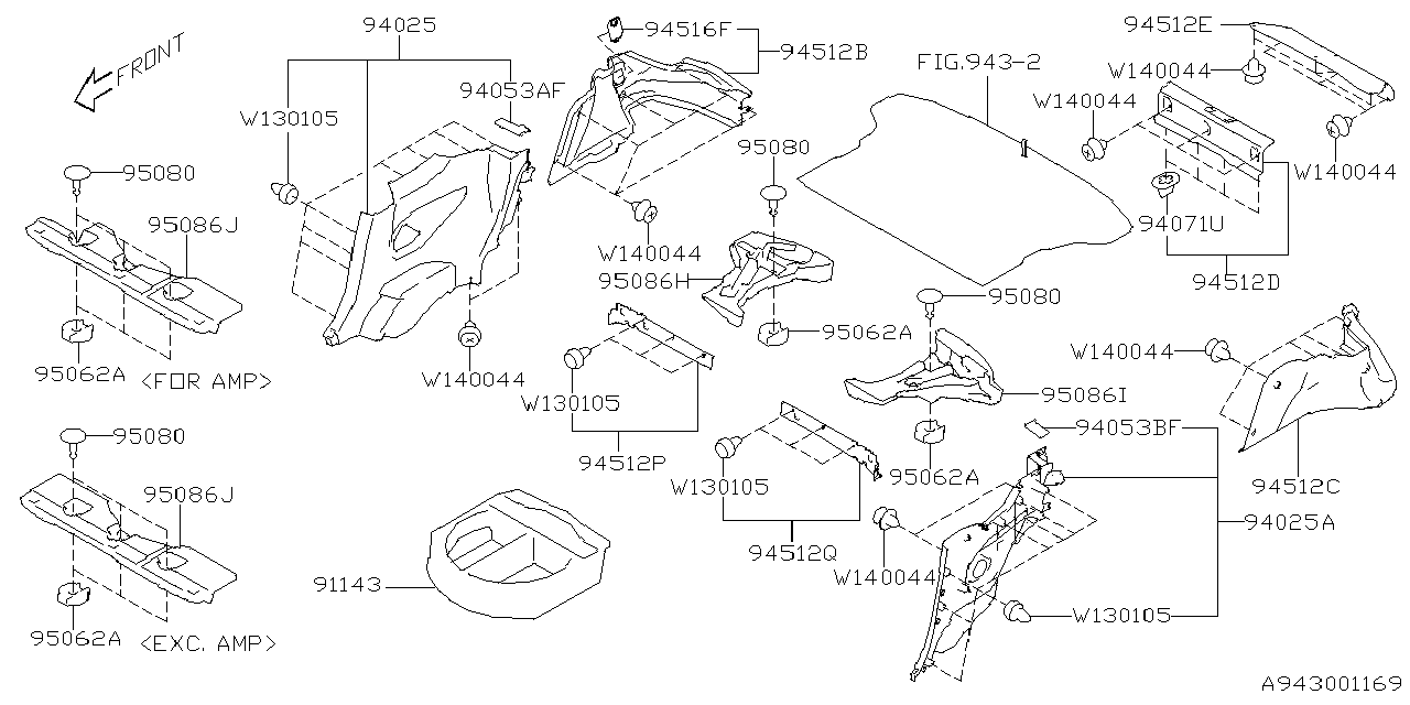 Subaru 95086CC030 SPACER SD LH 95086CC030 Subaru SPACER SD LH