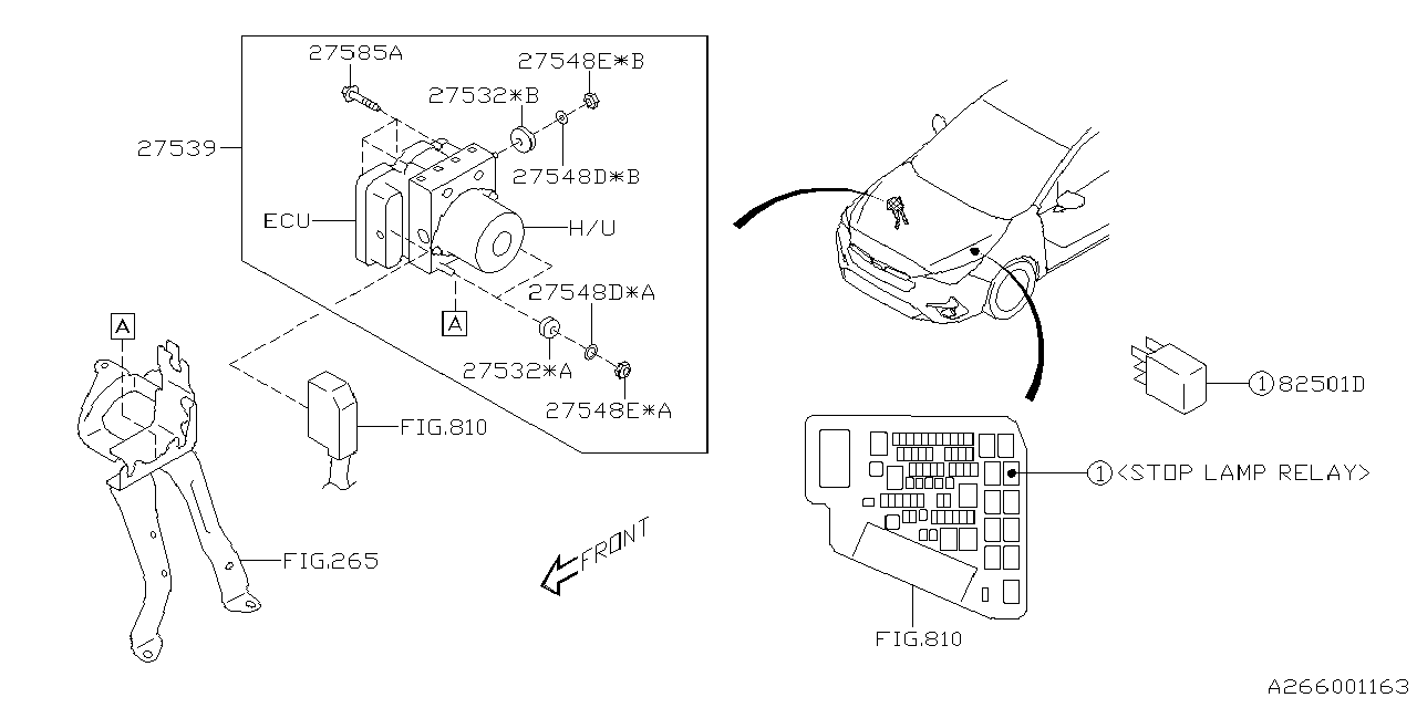 27596FN033 Subaru Hydraulic Unit Assembly VDC