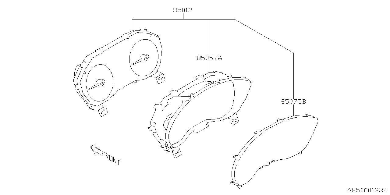 85012SJ840 Subaru Combination Meter Assembly
