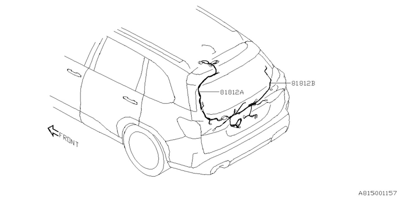 81817SL510 Subaru CORD REAR GATE LW