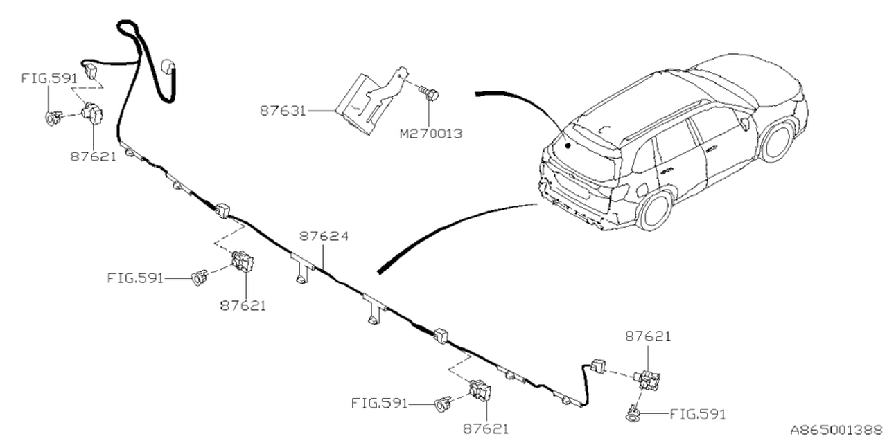 87631SL000 Subaru SNR ECU ASSY