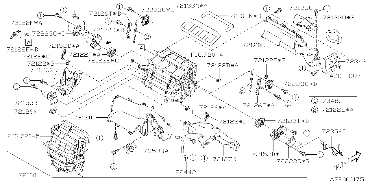72343FN00A Subaru ECU