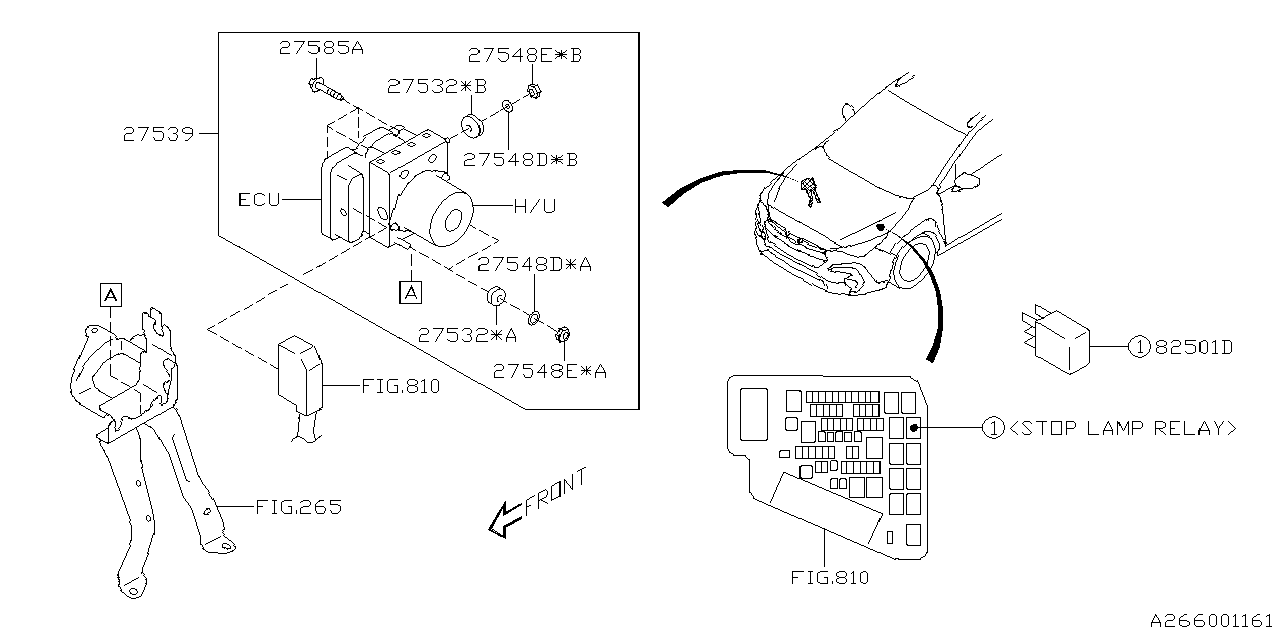 Subaru 27596FN003 Hydraulic Unit Assembly VDC 27596FN003 Subaru Hydraulic Unit Assembly VDC