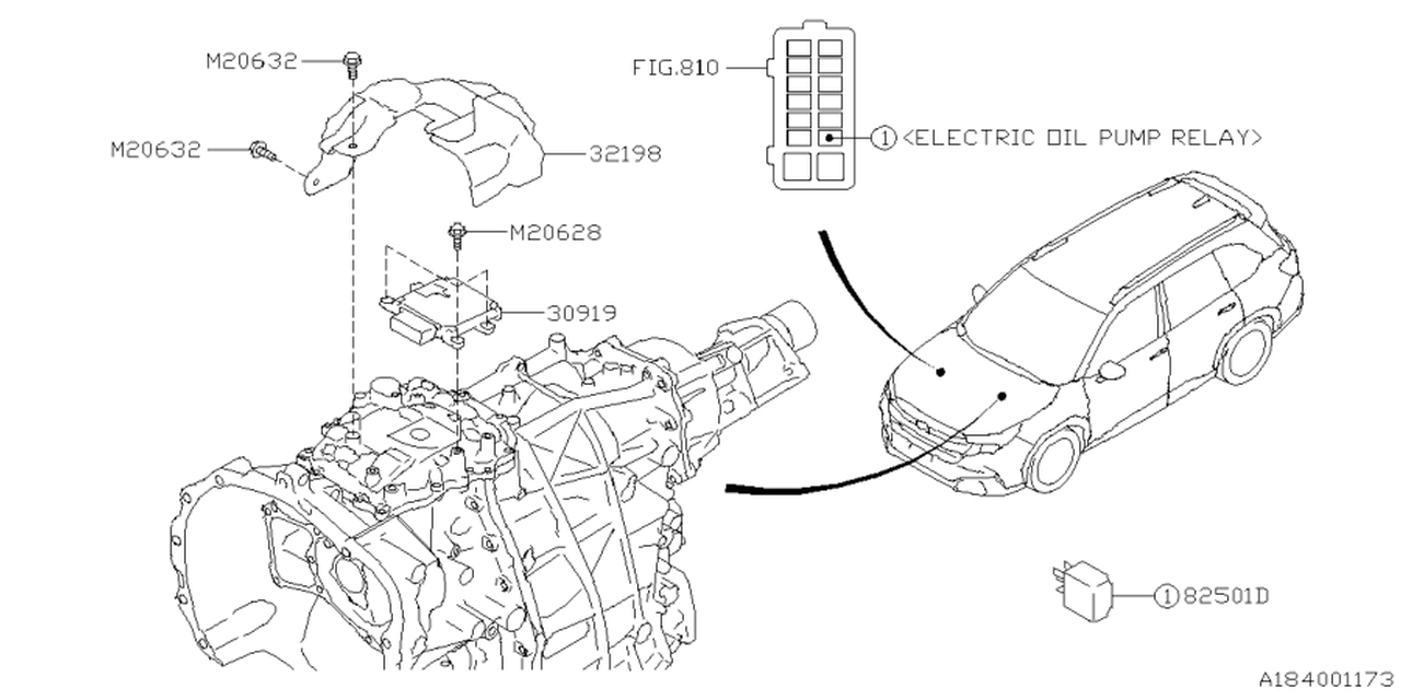 Subaru 30919AK242 Automatic Transmission Control Module 30919AK242 Subaru Automatic Transmission Control Module