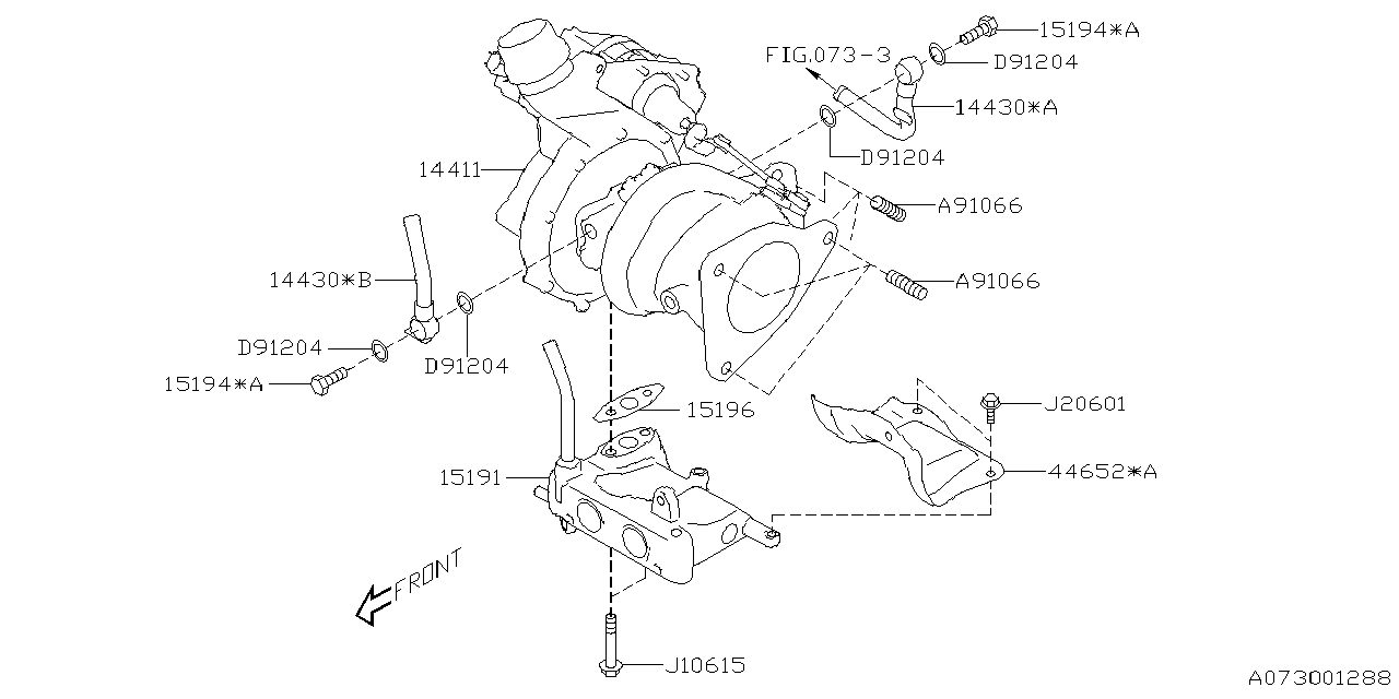 Subaru 14411AB000 CHGR ASSY-TURBO 14411AB000 Subaru CHGR ASSY-TURBO