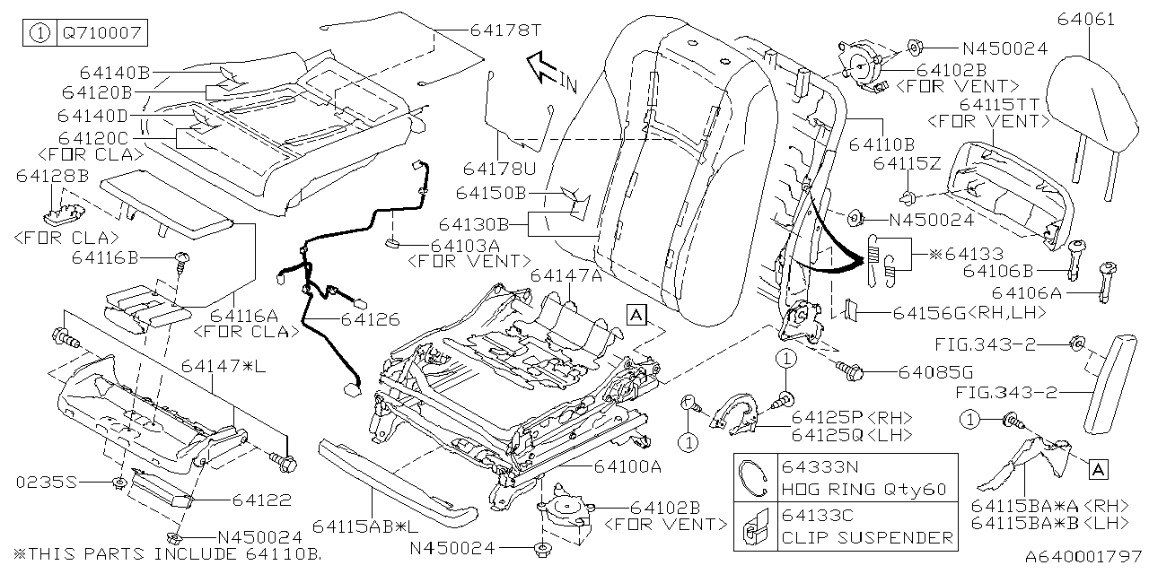 64150AN23ASM Subaru St Cover Assembly B RFLH