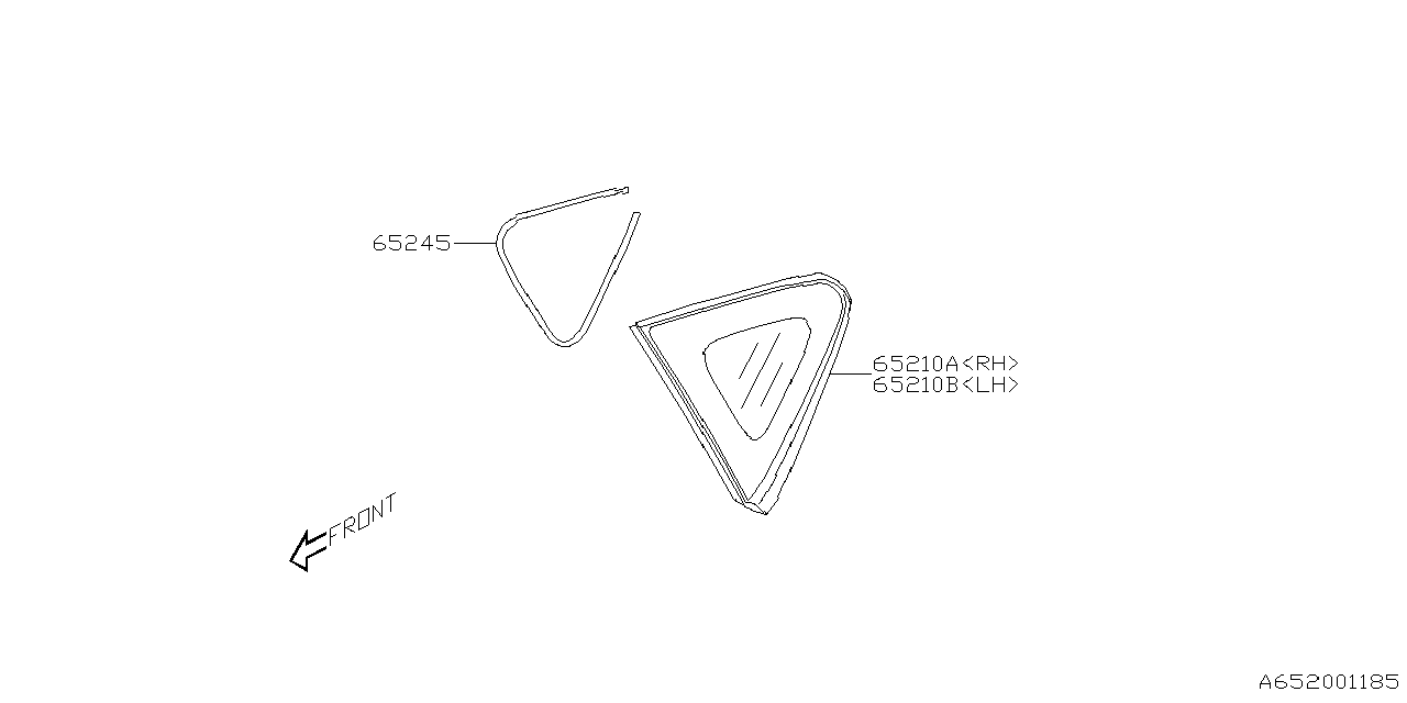 Subaru 65245FN010 DAM RUBBER 65245FN010 Subaru DAM RUBBER