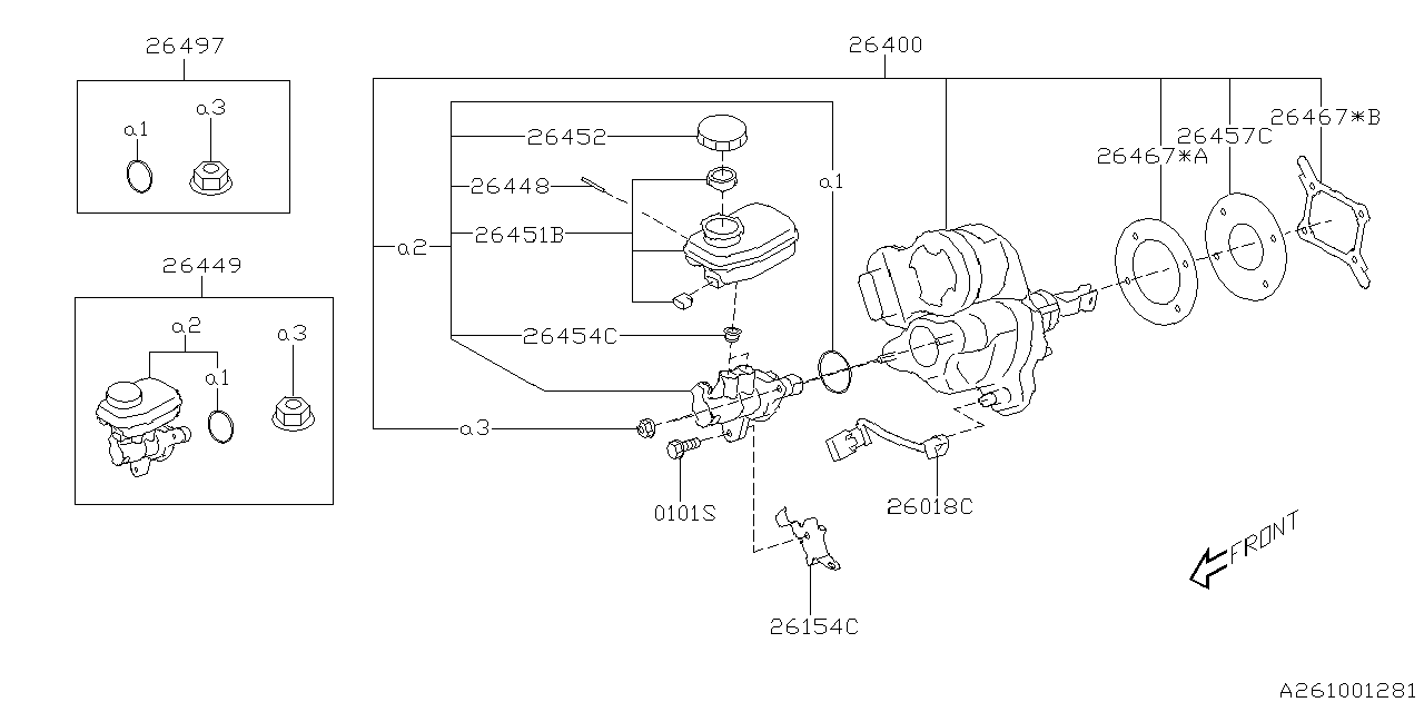 26449SL040 Subaru MA CYL KIT