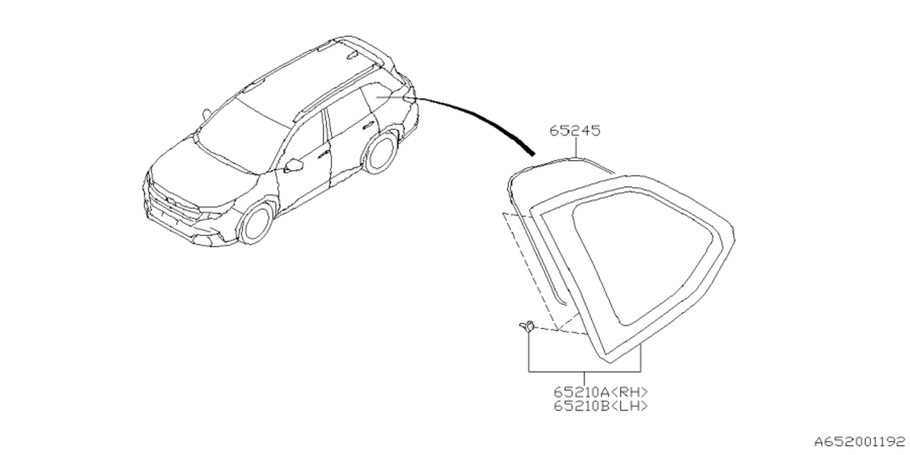 65245SL000 Subaru DAM RUBBER
