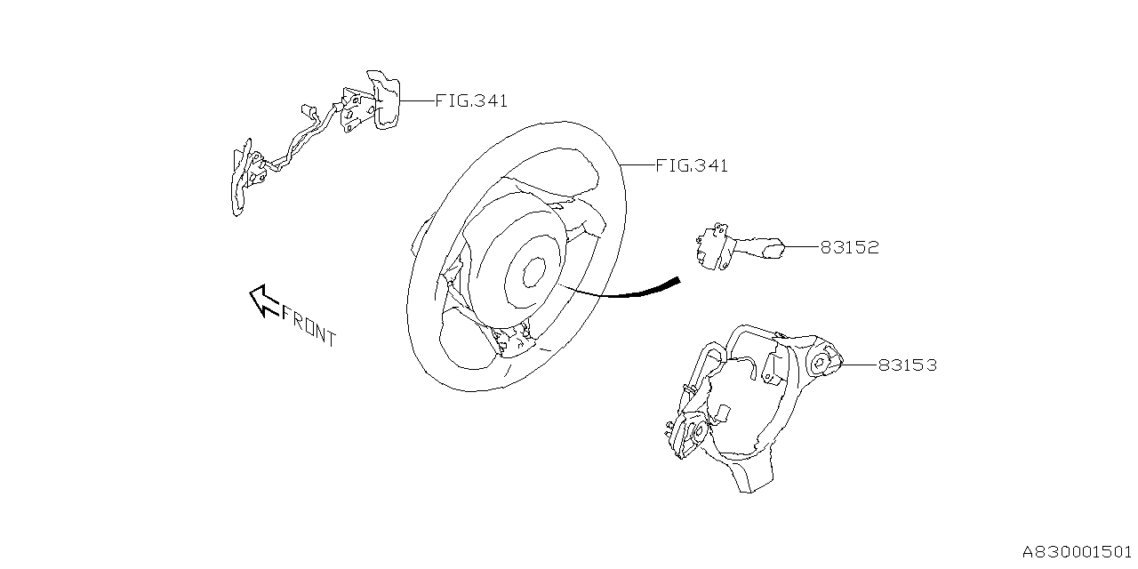 83152CC000 Subaru SW ASSY CRUISE