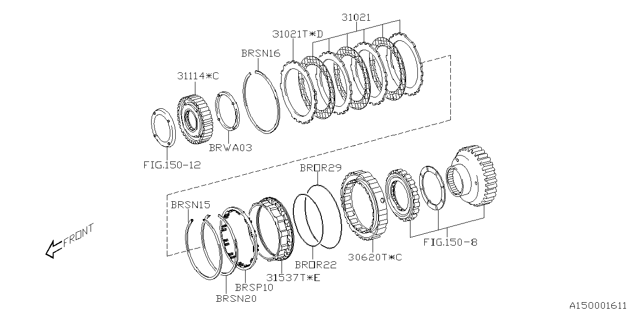 30098AC330 Subaru DISC SET, BRAKE