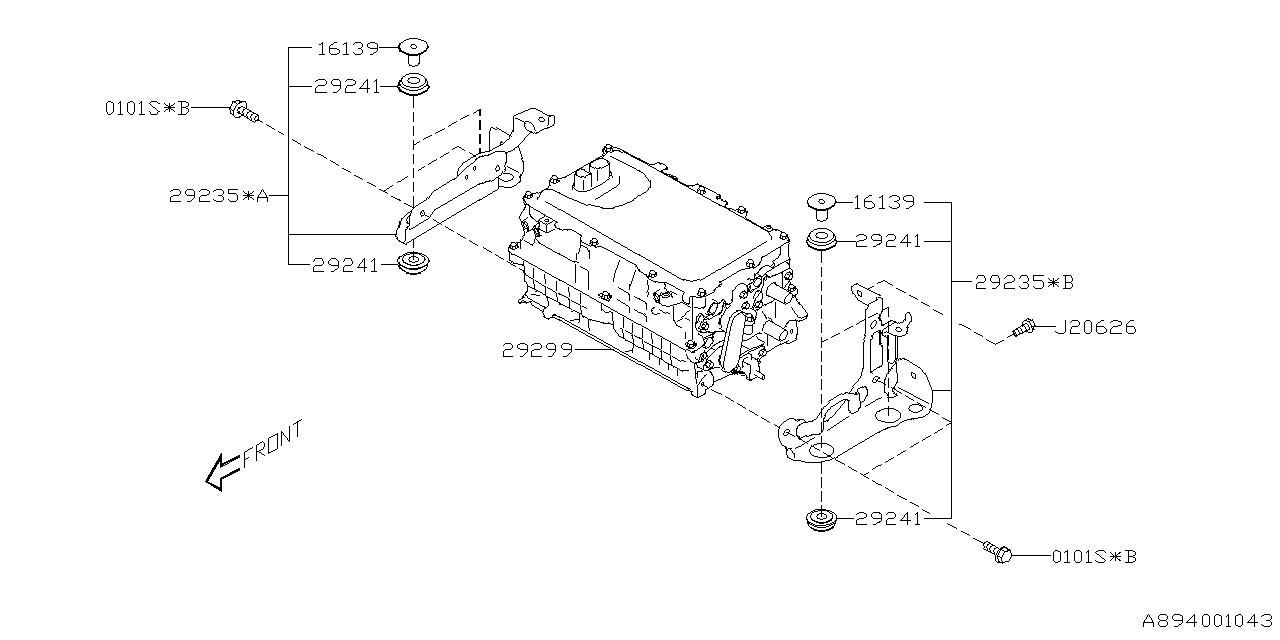 29241AA010 Subaru BUSH-INVERTER