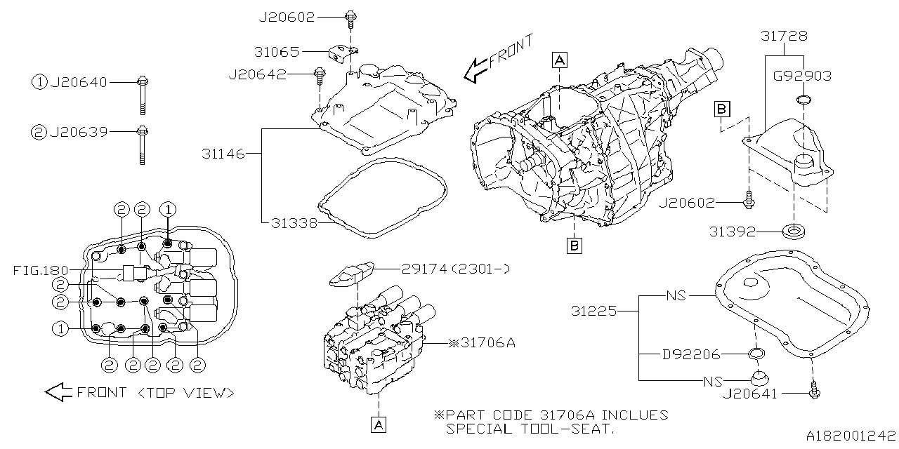 29174AA010 Subaru COVER-CONNECTOR