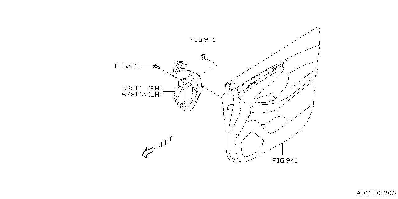 63810XC00A Subaru MIRROR ECU LRH