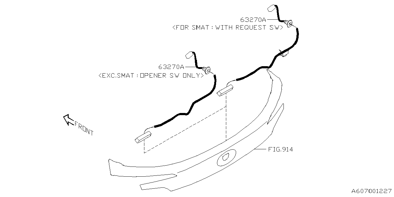 63270FN010 Subaru SWITCH OPENER R G