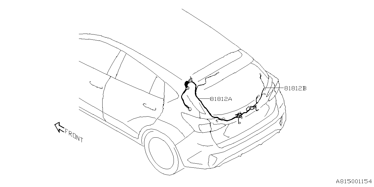 81817FN520 Subaru CORD REAR GATE LW