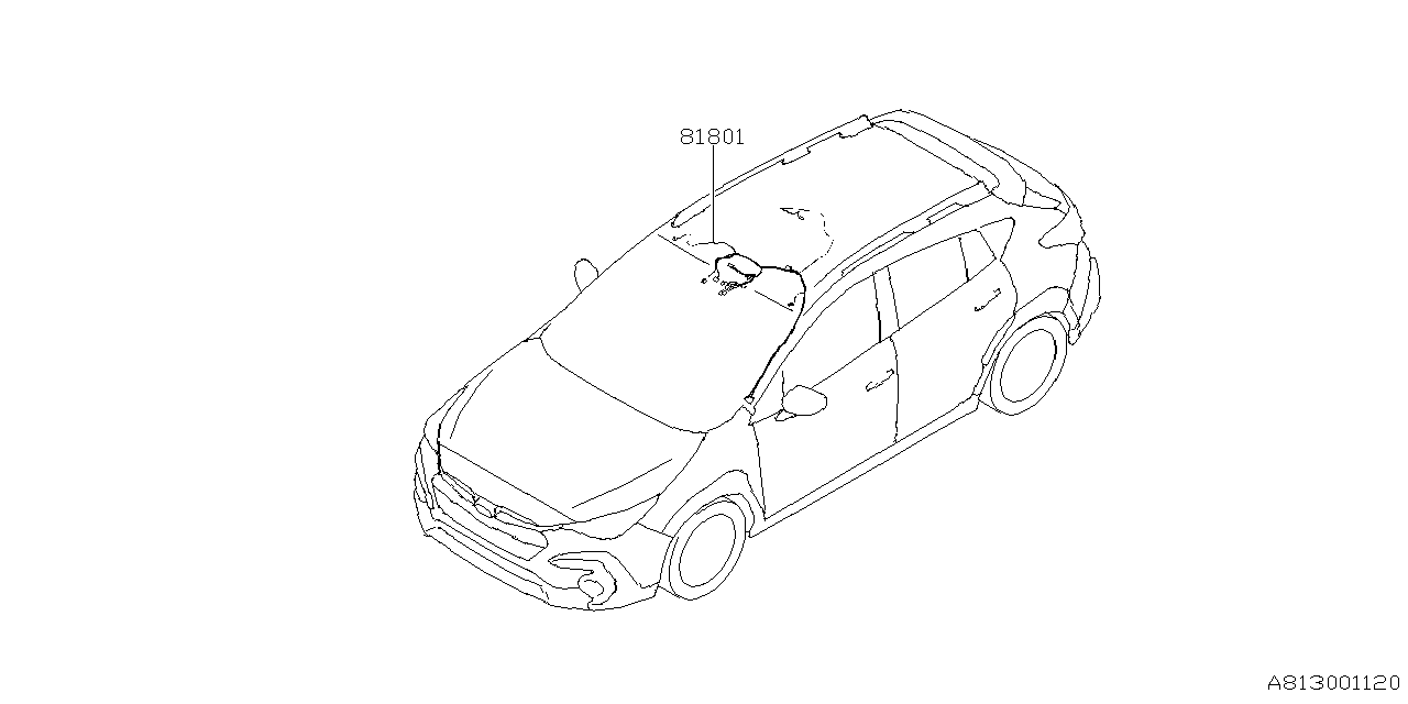81802FN160 Subaru Cord Roof Left Hand