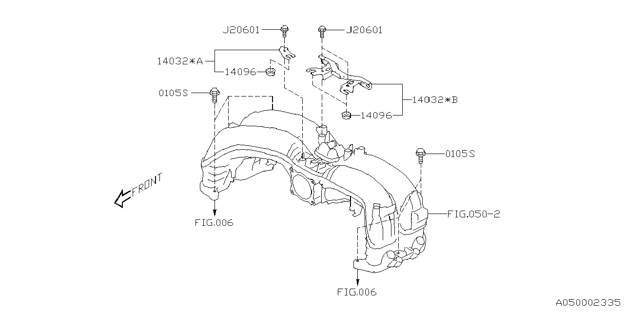 14032AA310 Subaru BRKT AY-COLL CVR