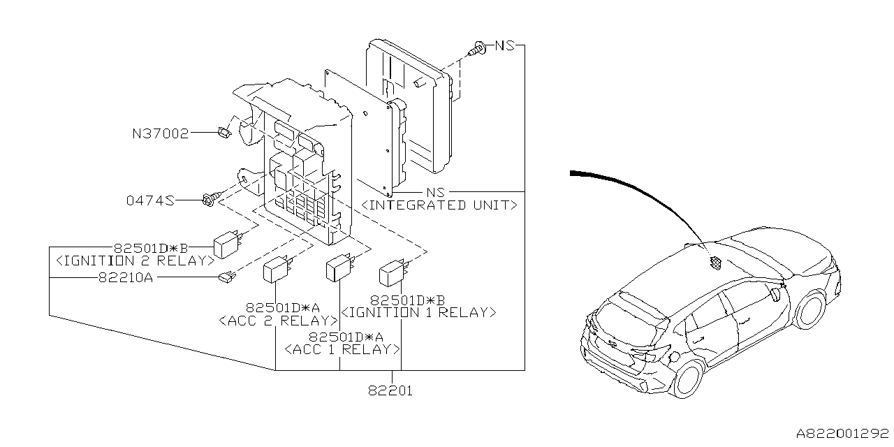 Subaru 82201FN500 JOINT BOX ASSY LH 82201FN500 Subaru JOINT BOX ASSY LH