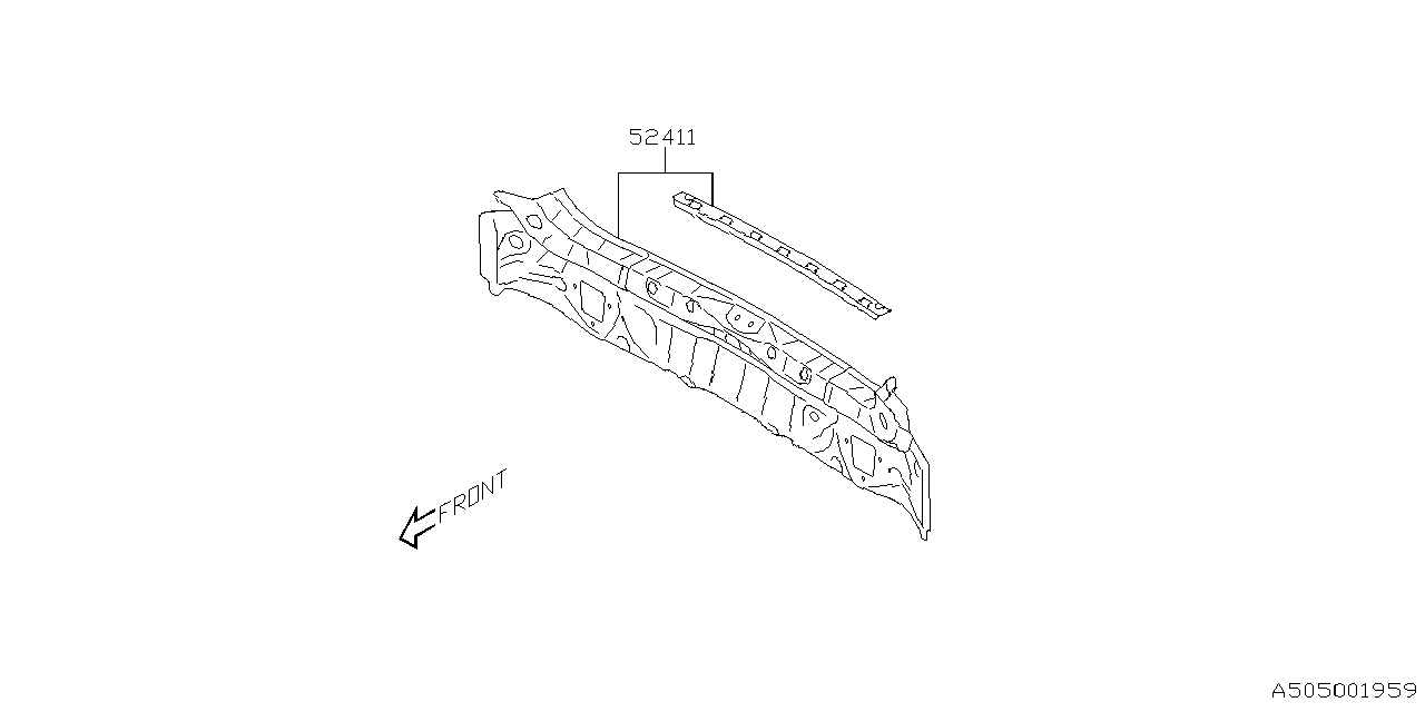 Subaru 52401FN0009P SKIRT COMPL R 52401FN0009P Subaru SKIRT COMPL R