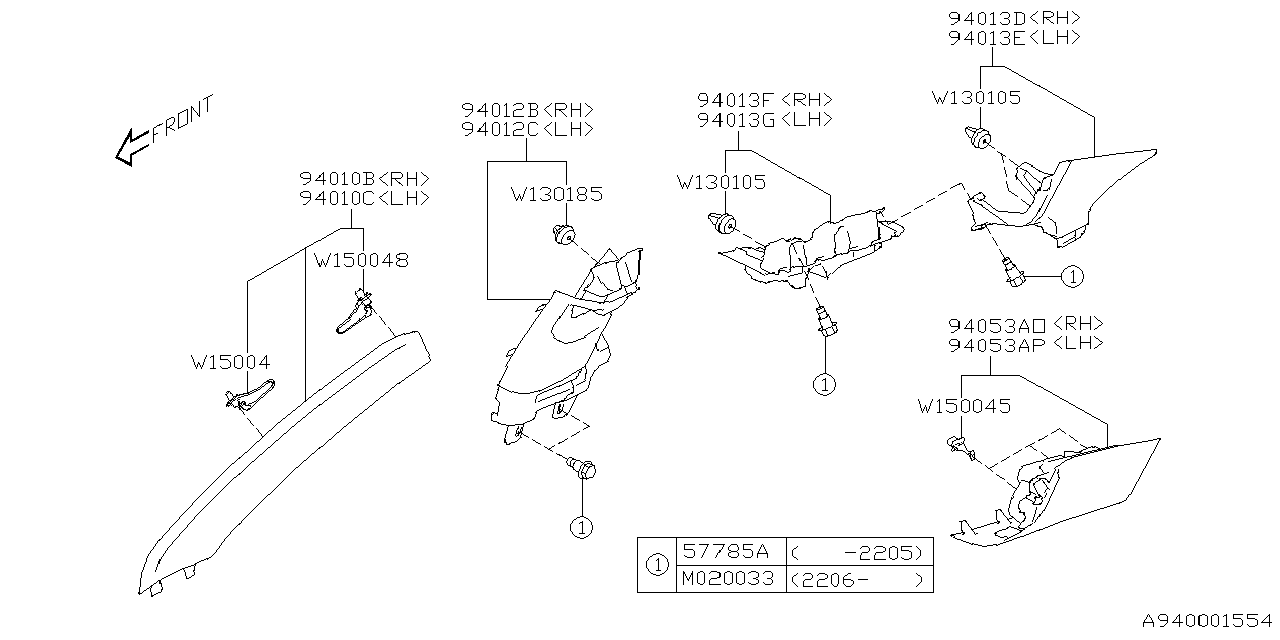 901020033 Subaru BOLT FLG M6