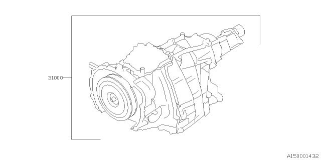 2023 Subaru Crosstrek 4 Cyl 2.0L CVT Eyesight Automatic Transmission Assembly Diagram 8