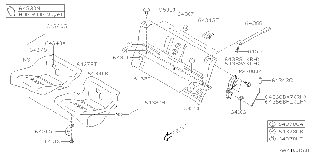 2025 Subaru BRZ ST COVER ASSY CUSRRH Diagram for 64340CC410VL