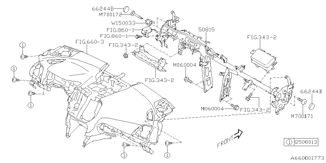 2022 Subaru Crosstrek 4 Cyl 2.0L 6MT Base Instrument Panel Diagram 5