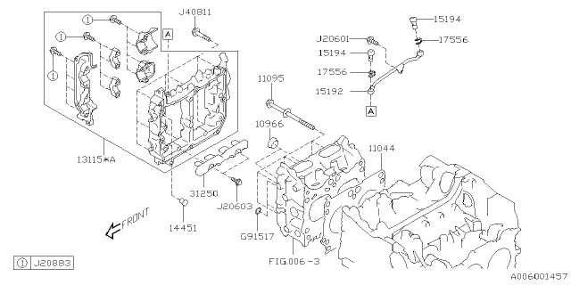 2022 Subaru WRX GSKT-CYL HEAD Diagram for 11044AA930