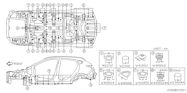 2025 Subaru Crosstrek 4 Cyl 2.5L Limited w/Eyesight(4S) Plug Diagram 7
