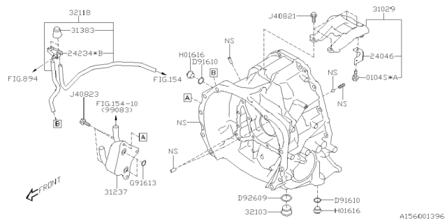 2025 Subaru Forester 4 Cyl 2.5L Hybrid Premium Torque Converter & Converter Case Diagram 3