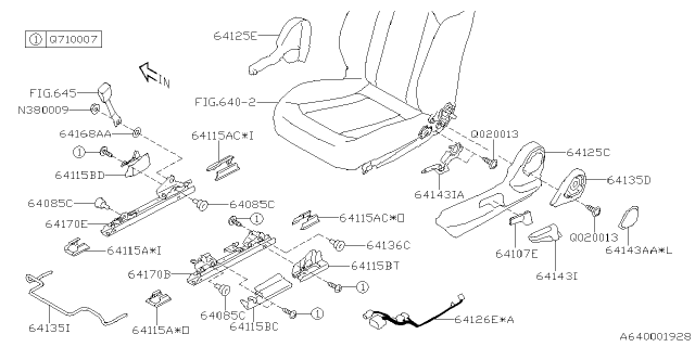 2025 Subaru Impreza COVER HINGE IN LH Diagram for 64115FN090