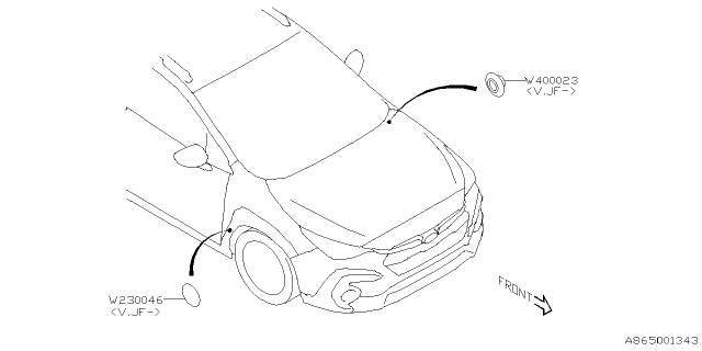 2025 Subaru Crosstrek 4 Cyl 2.0L Eyesight ADA System Diagram 4