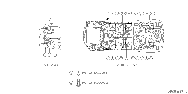 2024 Subaru Forester 4 Cyl 2.5L Premium w/Eyesight Body Panel Diagram 12