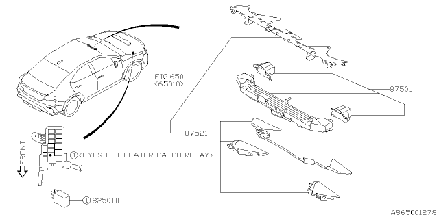 2023 Subaru WRX 4 Cyl 2.4L 6MT Premium B ADA System Diagram 4