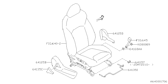 2023 Subaru Impreza 4 Cyl 2.0L 5MT Sedan Front Seat Diagram 5