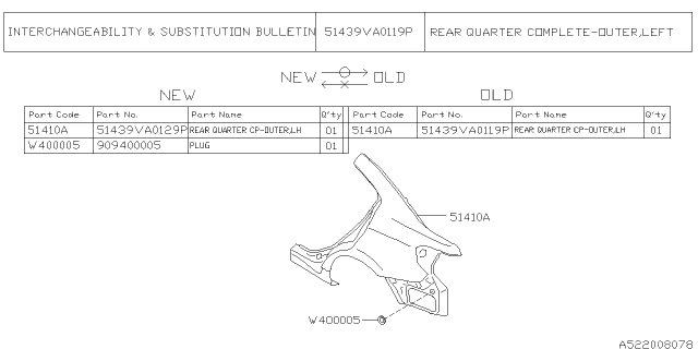 2021 Subaru WRX 4 Cyl 2.0L 6MT Base Side Panel Diagram 2